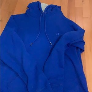 royal blue size medium champion hoodie
